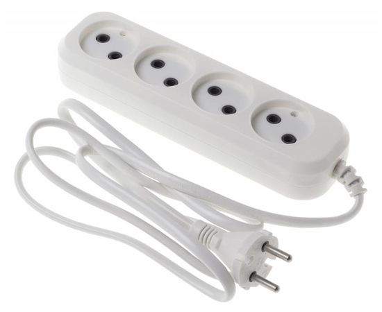  Сетевой удлинитель Buro BU-PSL4.5/W 5м (4 розетки) белый 