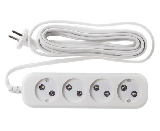  Сетевой удлинитель Buro BU-PSL4.5/W 5м (4 розетки) белый 