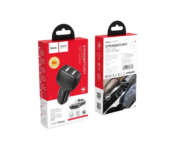  АЗУ HOCO Z36 Leader 2USB (черный) 