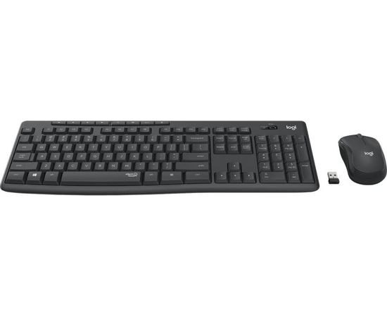  Клавиатура + мышь Logitech MK295 Silent Wireless Combo Graphite (920-009807) 