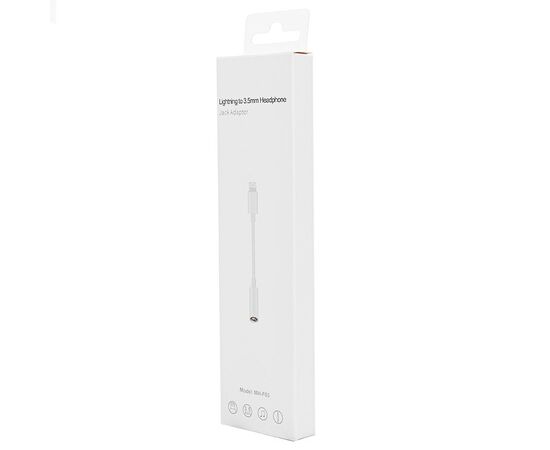  Адаптер - MH-F03 Lightning-3.5 папа-мама (80 мм) (white) 
