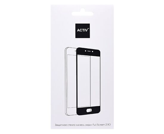  Защитное стекло Full Screen Activ Clean Line 3D для "Samsung SM-A600 Galaxy A6 2018" (black)(101424) 