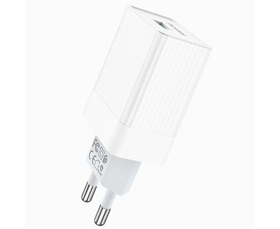  Адаптер Сетевой Borofone BA47A Mighty QC3.0 1USB/5V/3A 