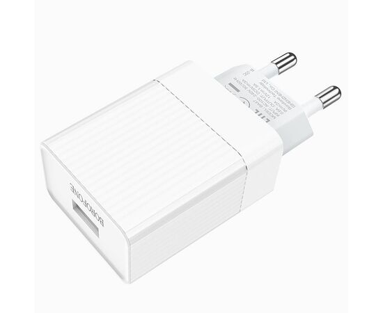  Адаптер Сетевой Borofone BA47A Mighty QC3.0 1USB/5V/3A 