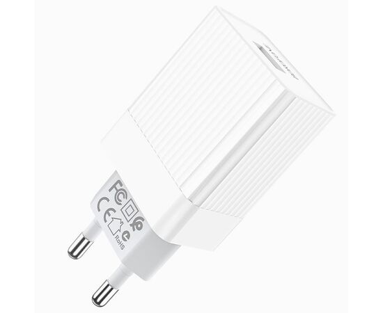  Адаптер Сетевой Borofone BA47A Mighty QC3.0 1USB/5V/3A 