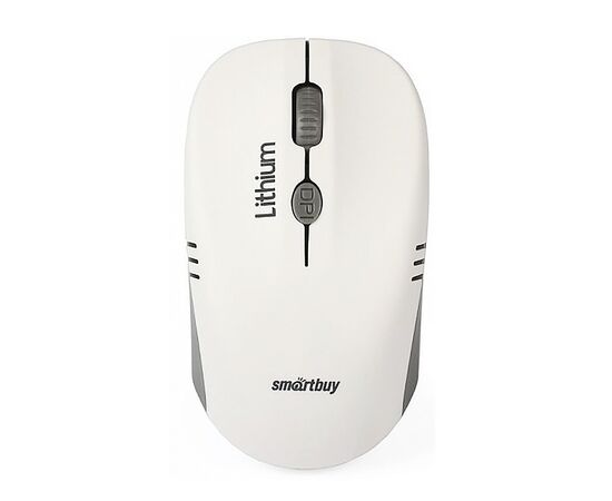  Мышь оптическая беспроводная Smart Buy SBM-344CAG-WG ONE с зарядкой от USB (white/grey) 