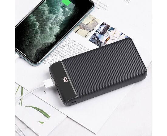  Внешний аккумулятор Hoco J59A Famous 20000mAh USB*2 (black) 