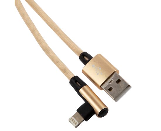  Дата-Кабель Red Line USB - 8 – pin для Apple, L-образный, бежевый 