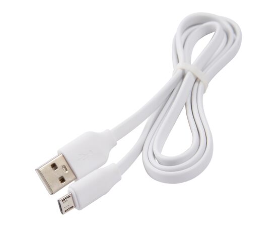  Дата-кабель Плоский Red Line USB - micro USB (2A), белый 