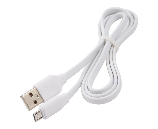 Дата-кабель Плоский Red Line USB - micro USB (2A), белый 