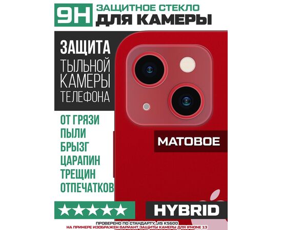  Стекло защитное гибридное МАТОВОЕ Krutoff для камеры ZTE Blade A31 Plus (2 шт.) 