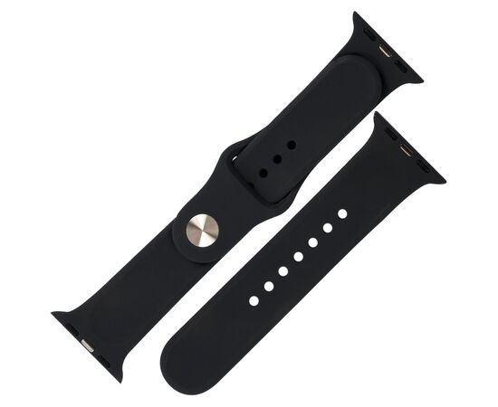  Ремешок силиконовый MB для Apple watch – 42-44 mm (S3/S4/S5 SE/S6), черный 
