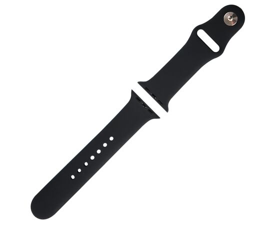  Ремешок силиконовый MB для Apple watch – 42-44 mm (S3/S4/S5 SE/S6), черный 