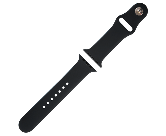  Ремешок силиконовый MB для Apple watch – 42-44 mm (S3/S4/S5 SE/S6), черный 