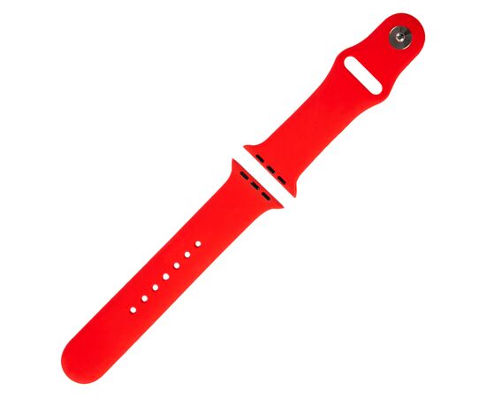  Ремешок силиконовый для Apple Watch – 38/40 mm (S3/S4/S5/SE/S6), красный 