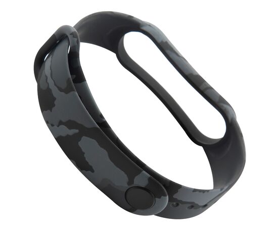  Ремешок силиконовый для фитнес-браслета Xiaomi Mi Band 5/ Mi Smart Band 6, камуфляж городской 