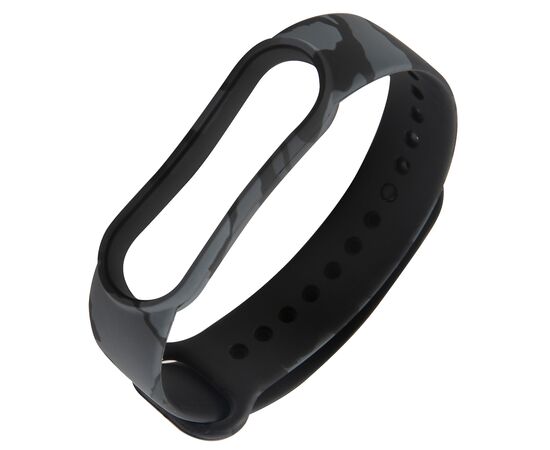  Ремешок силиконовый для фитнес-браслета Xiaomi Mi Band 5/ Mi Smart Band 6, камуфляж городской 