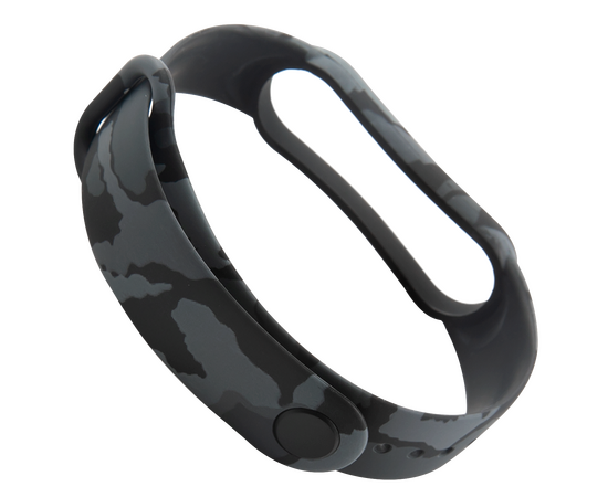  Ремешок силиконовый для фитнес-браслета Xiaomi Mi Band 5/ Mi Smart Band 6, камуфляж городской 