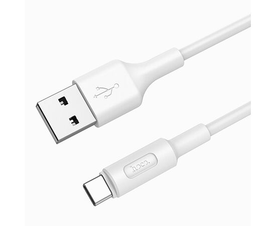  Кабель USB - Type-C Hoco X25 Soarer (100 см) 2А (white) (92783) 