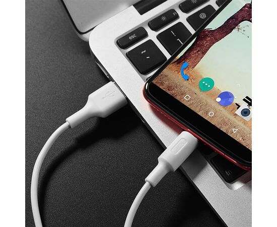  Кабель USB - Type-C Hoco X25 Soarer (100 см) 2А (white) (92783) 