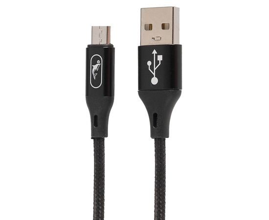  Кабель USB - micro USB SKYDOLPHIN S55V 2,4А (black) (206457) 