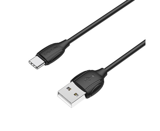  Кабель USB - Type-C Borofone BX19 Benefit, 1.0м, круглый, 2.0A, ПВХ, цвет: белый(1/648) 