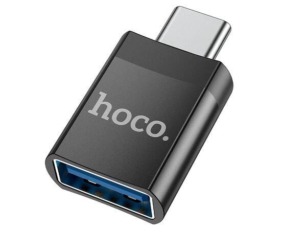  Адаптер Hoco OTG UA17 Type-C - USB3.0 (black) (213923) 