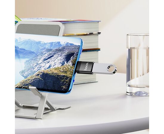  Адаптер Hoco OTG UA17 Type-C - USB3.0 (black) (213923) 