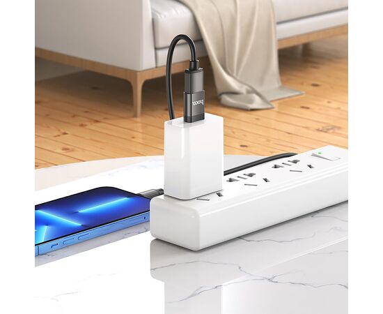  Адаптер Hoco OTG UA17 Type-C - USB3.0 (black) (213923) 