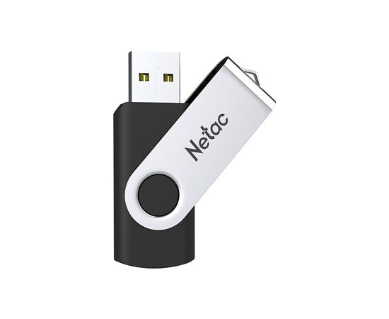  USB 3.0  32GB  Netac  U505  чёрный/серебро 
