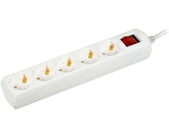 Удлинитель IEK У05В Generica (WYP10-10-05-03-ZK-G) 5 мест 2P PE/3м 