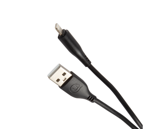  Дата-Кабель USAMS US-SJ266 U18 Lightning (1 м), круглый, черный (SJ266USB01) 