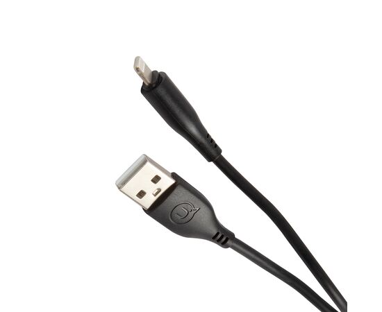  Дата-Кабель USAMS US-SJ266 U18 Lightning (1 м), круглый, черный (SJ266USB01) 