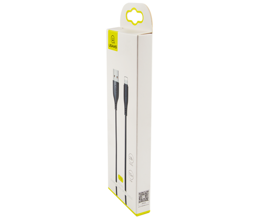 Дата-Кабель USAMS US-SJ266 U18 Lightning (1 м), круглый, черный (SJ266USB01) 