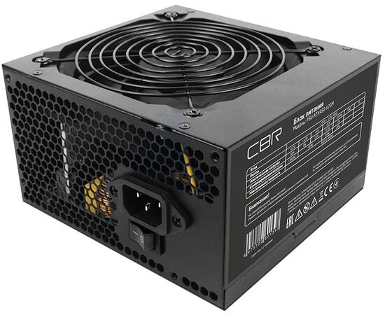 Блок питания CBR PSU-ATX450-12GM ATX 450W 80+ Bronze, APFC, 0.6mm, 20+4pin, 1*8-pin(4+4P), 1*6+2pin, 4*SATA, 2*IDE, 12cm fan, черный 