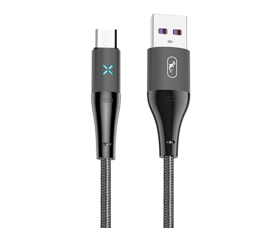  Кабель USB - micro USB SKYDOLPHIN S49V 100см 3A (black) (206466) 