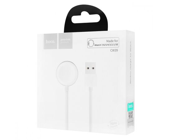  Кабель зарядки Hoco CW39 iWatch 1,7W   (white) (211866) 