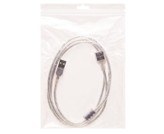  Кабель-удлинитель USB Glossar 150см 1,5A (silver) (101177) 