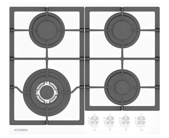 Варочная поверхность газовая Hyundai HHG 6436 WG белый 