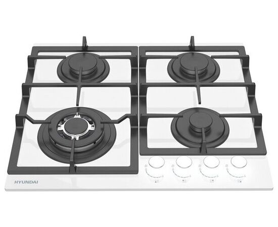  Варочная поверхность газовая Hyundai HHG 6436 WG белый 