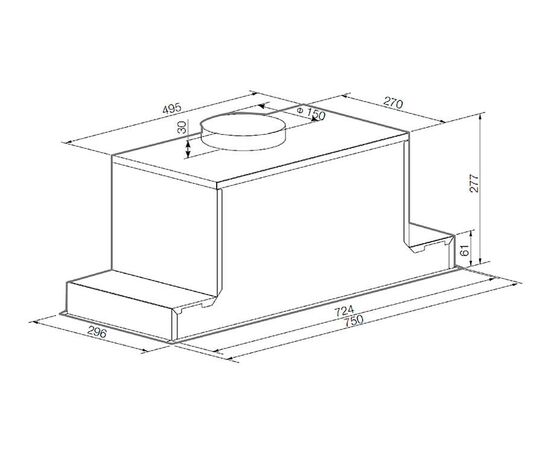  Вытяжка Graude LB 75.1 W белая 