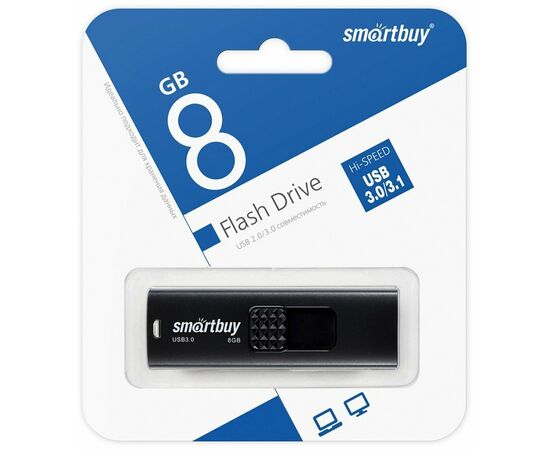  USB-флешка SmartBuy Fashion (SB008GB3FSK) 8Gb USB 3.0 черный 