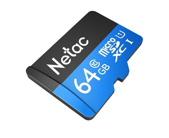  Карта флэш-памяти MicroSD 64 Гб Netac P500  Standard  UHS-I (90 Mb/s) без адаптера (Class 10)4(222573) 