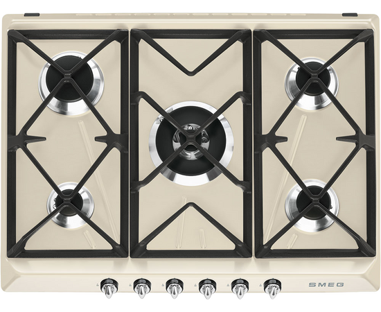  Варочная панель SMEG SR975PGH Victoria газ, 70см, кремовая 