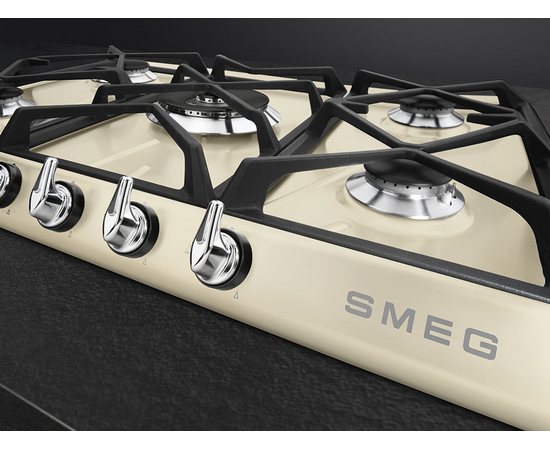  Варочная панель SMEG SR975PGH Victoria газ, 70см, кремовая 
