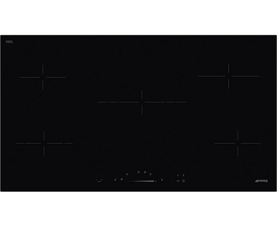  Варочная панель SMEG SE495ETD 90см, ультранизкий профиль, Compact Slider, 5 зон, черный 