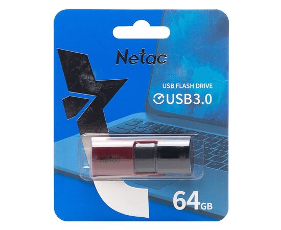  Флэш накопитель USB 64 Гб Netac U182 3.0 (red) (210708) 