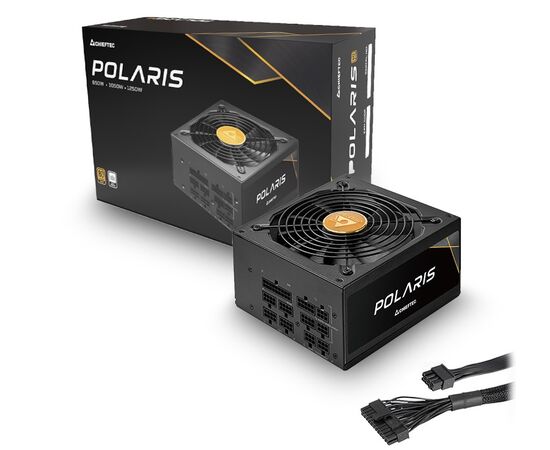  Блок питания Chieftec Polaris PPS-1050FC ATX 2.4, 1050W, 80 Plus Gold, Active PFC, 140mm fan Retail 