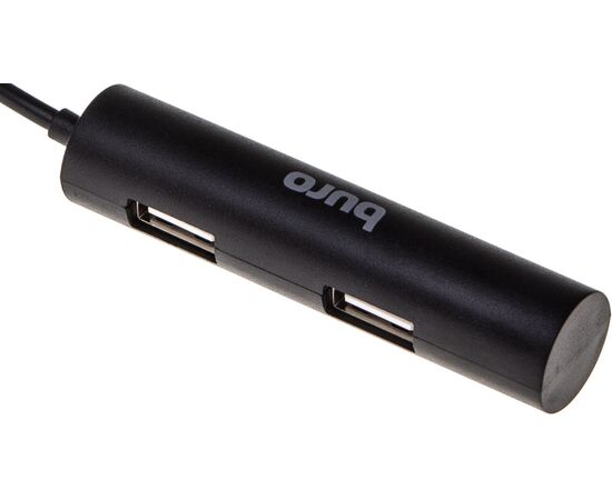  Разветвитель USB 2.0 Buro BU-HUB4-0.5R-U2.0 4порт. черный 