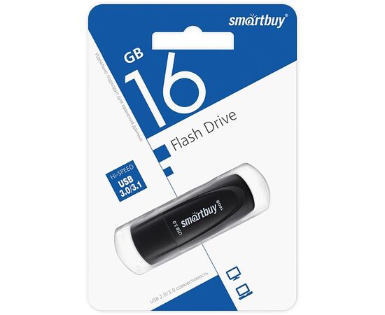  Флэш накопитель USB 16 Гб Smart Buy Scout 3.0 (black) (224724) 